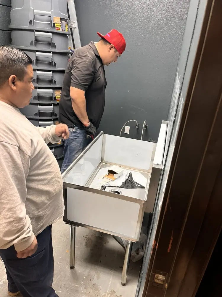Commercial plumbing and sink installation in North Windham