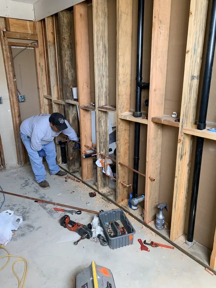 Commercial rough-in plumbing for Gas Line Repair in North Windham
